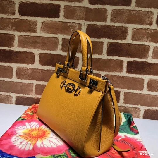 Hyper Peter Gucci Grainy Bag Handle Small Leather Zumi Top 0722